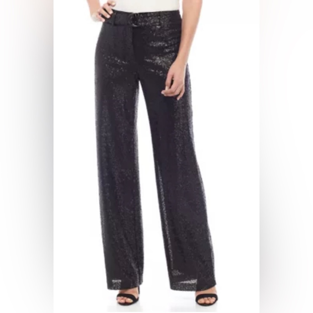 THE LIMITED Sequin pants with belt and matching top